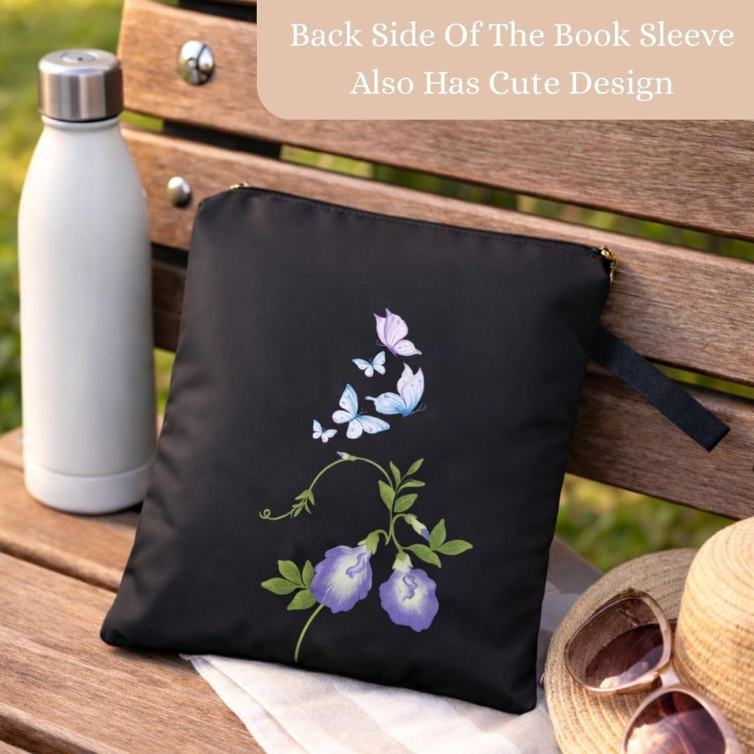 The Story Satchel Waterproof Book Sleeve with Zipper. Book Lovers Gift