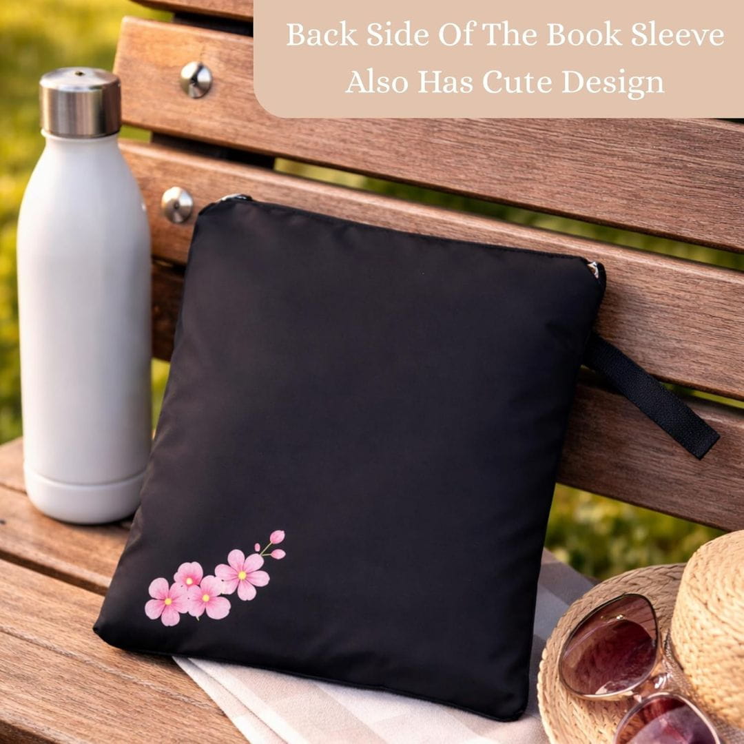 The Story Satchel Waterproof Book Sleeve with Zipper. Book Lovers Gift