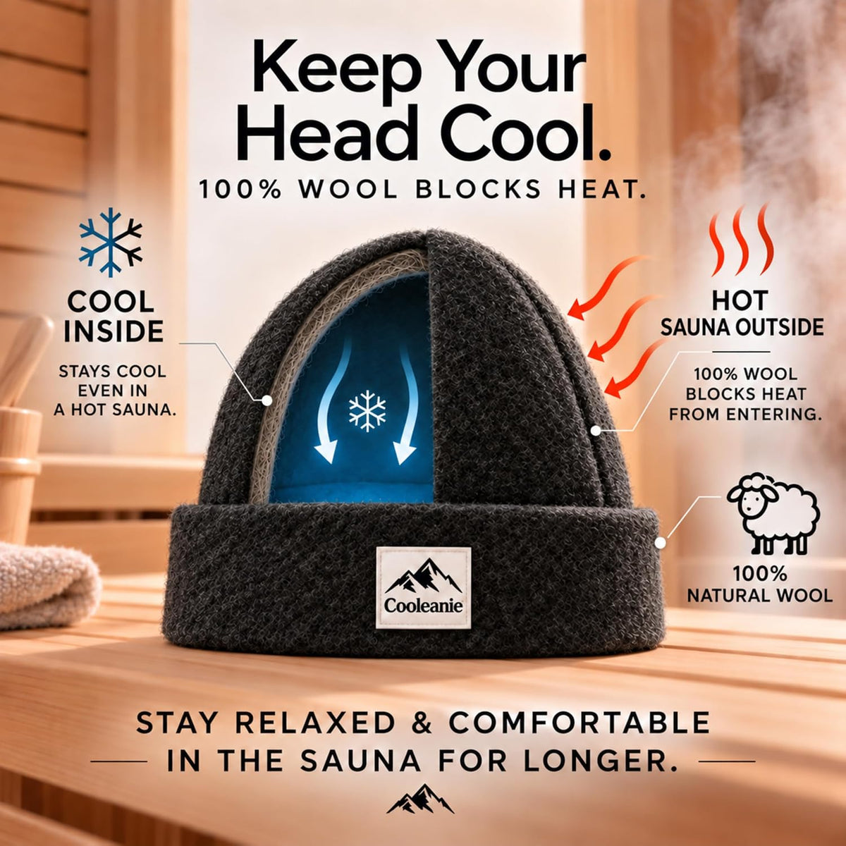 The Cooleanie Sauna Beanie
