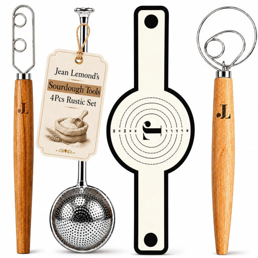 The Perfect Loaf 4-Piece Sourdough Tool Set By Jean Lemond